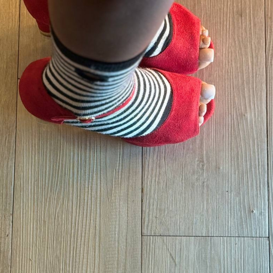 kinky Red Heels and Stripes