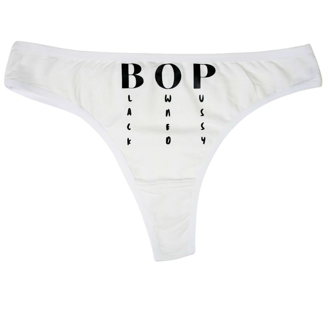 BOP Black Owned P Thong