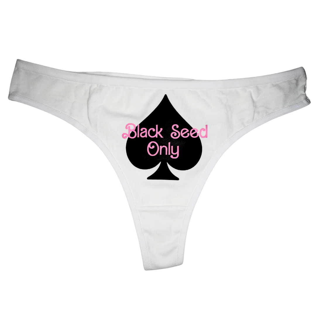 Black Seed Only Thong