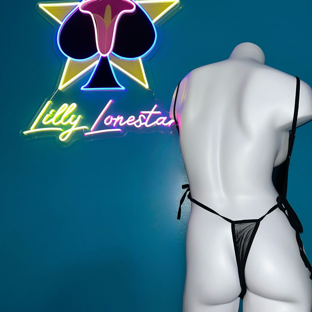 Goth QOS Mesh Bodysuit