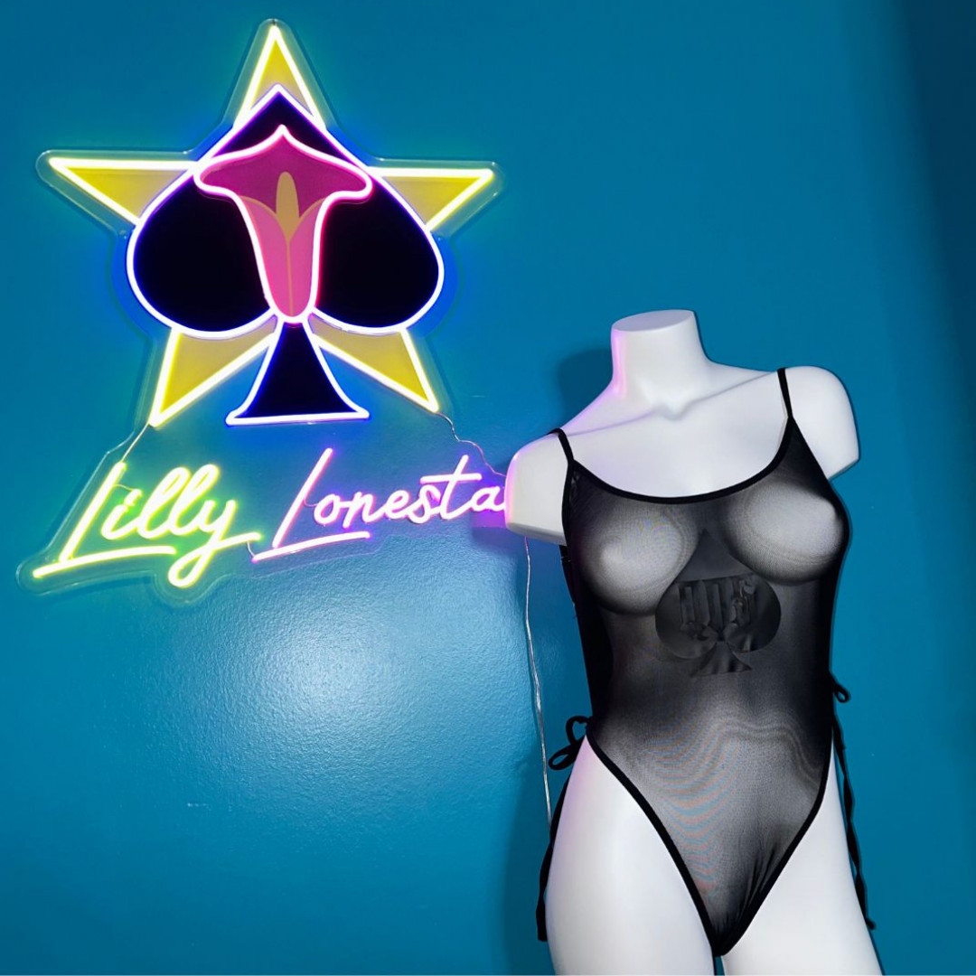 Goth QOS Mesh Bodysuit