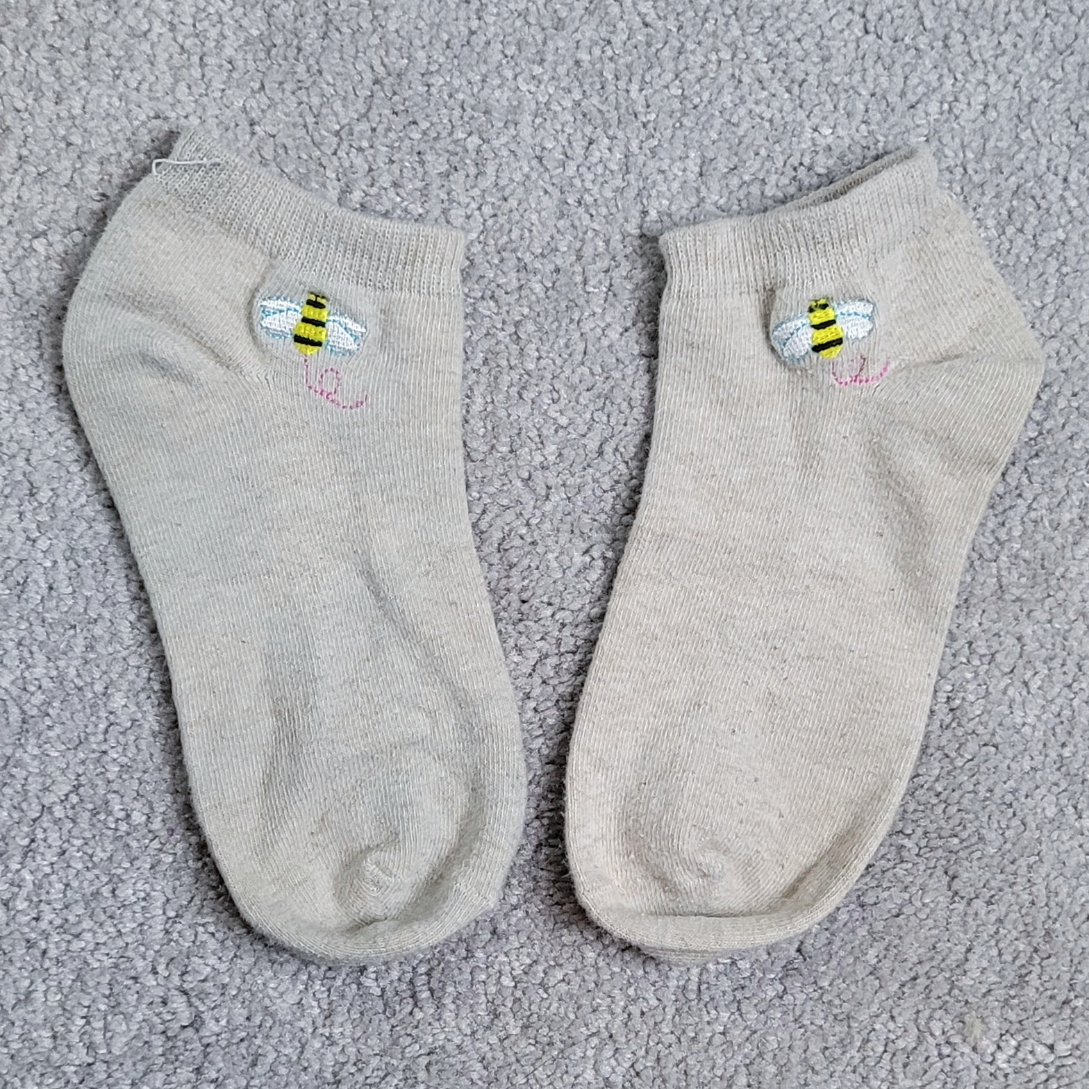 Bee Embroidered Socks