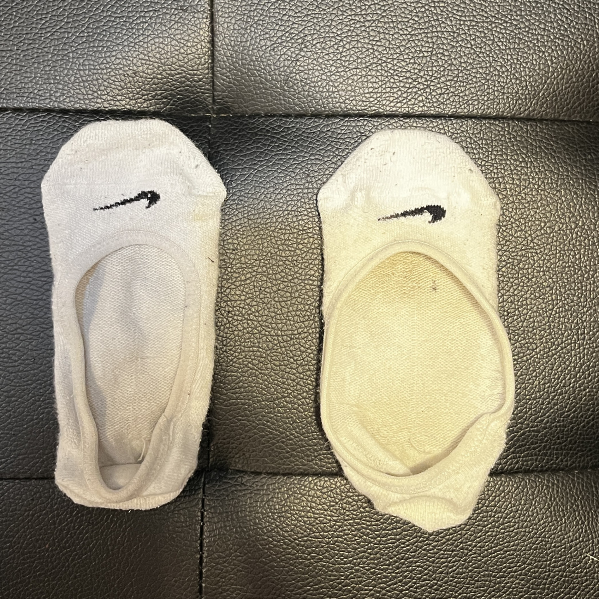 NIKE White Peds Socks