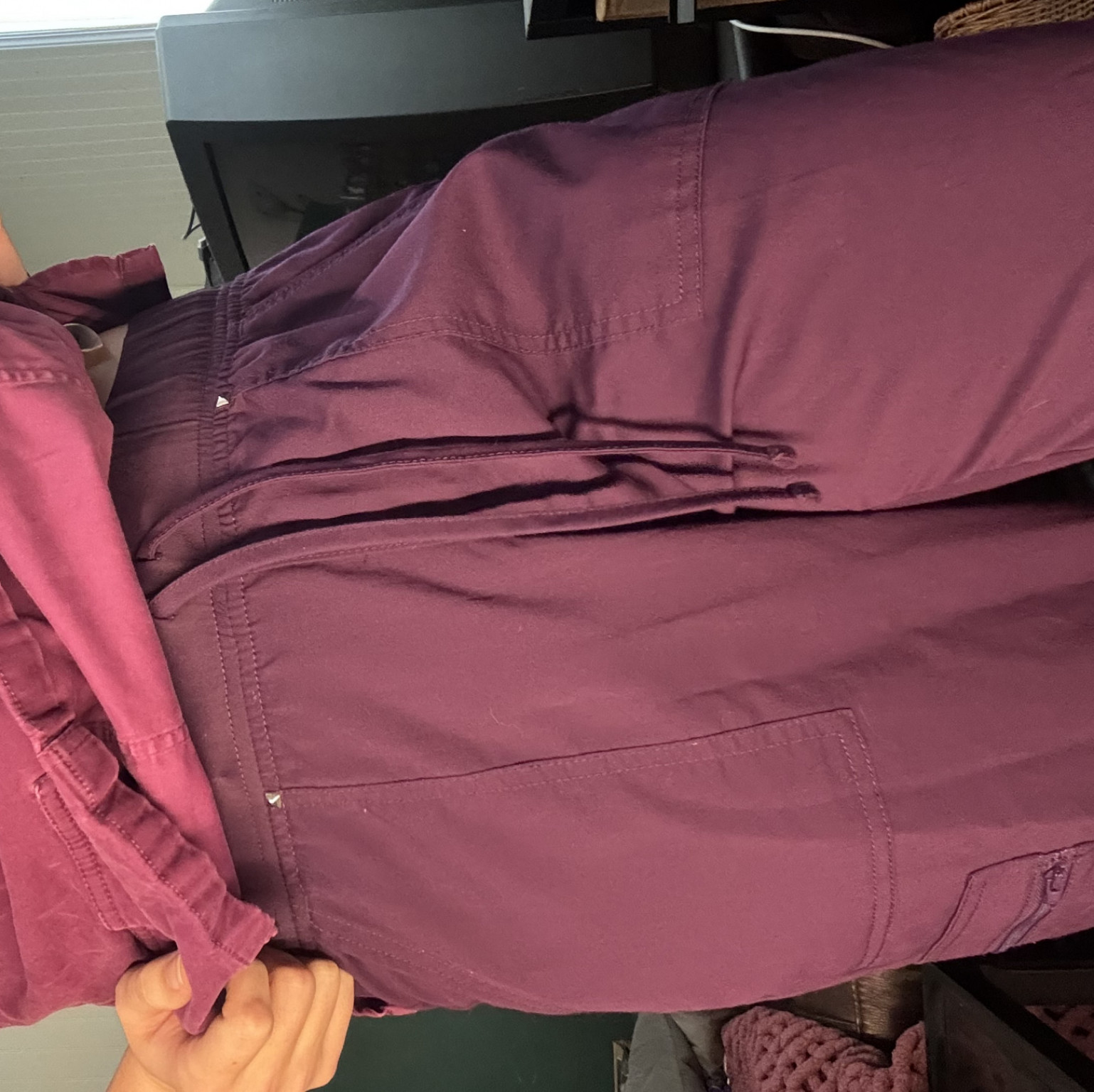 Deep purple Scrub Pants