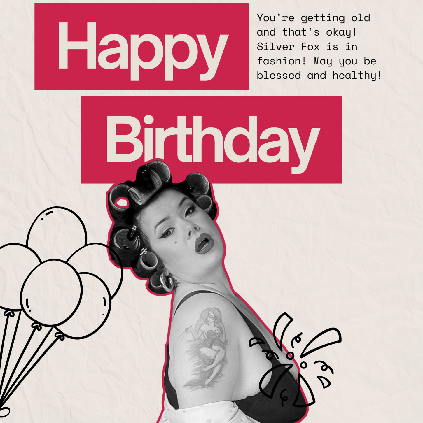 Pinup Birthday Card