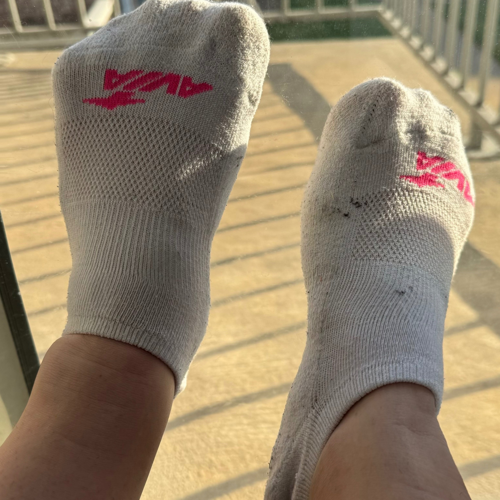 Dirty worn socks