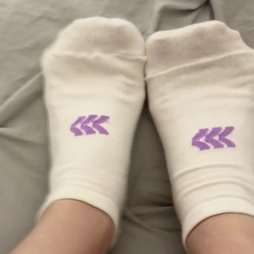 Thin dirty socks worn matching set