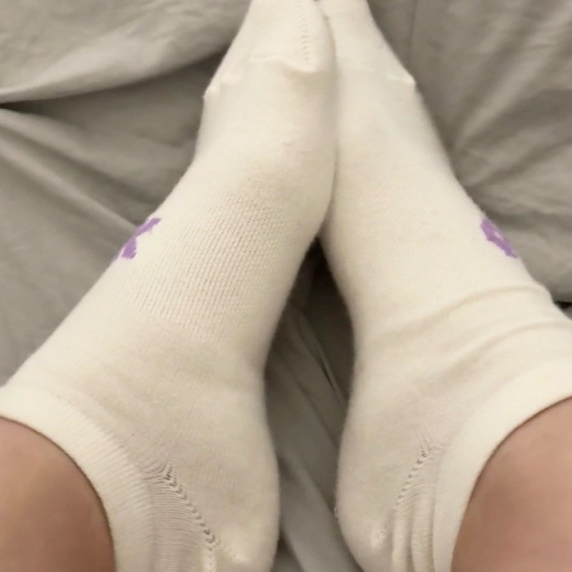 Thin dirty socks worn matching set