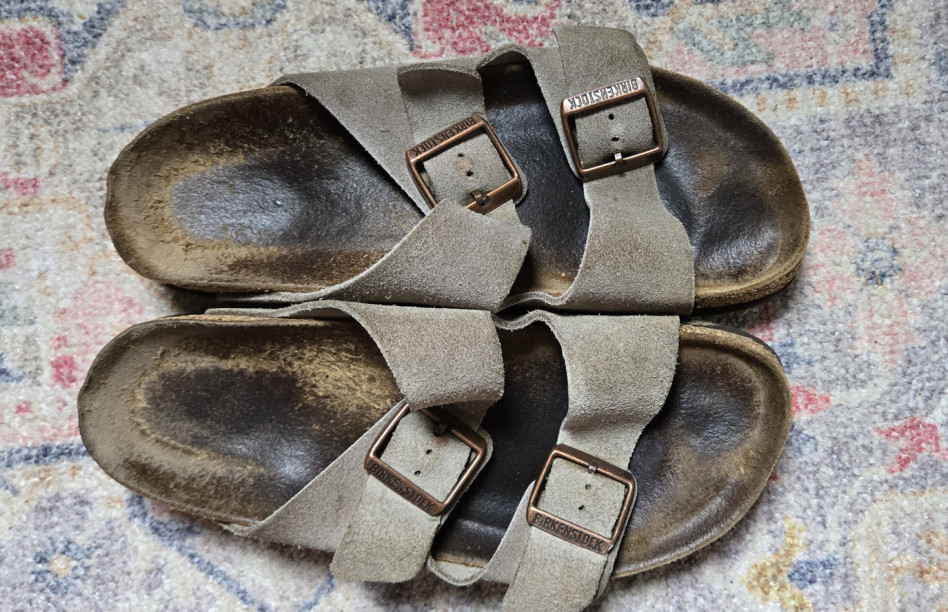 my 2 year old birkenstocks