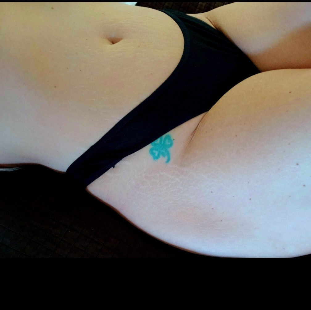 Simple Cotton Black Thong