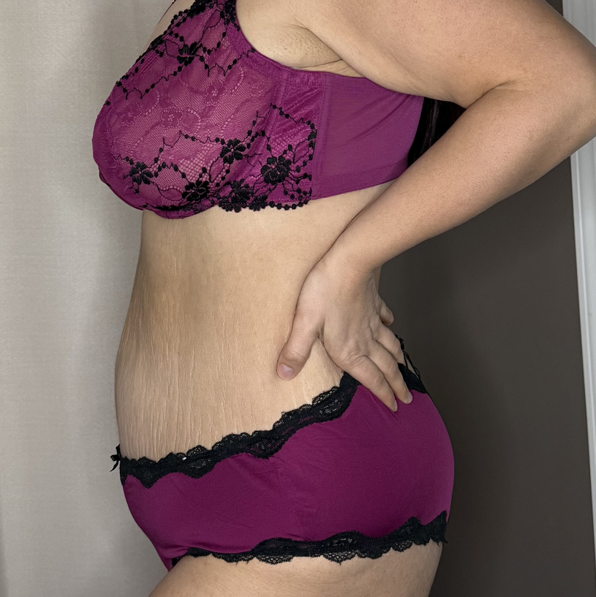 Purple Panty and Bra lace set