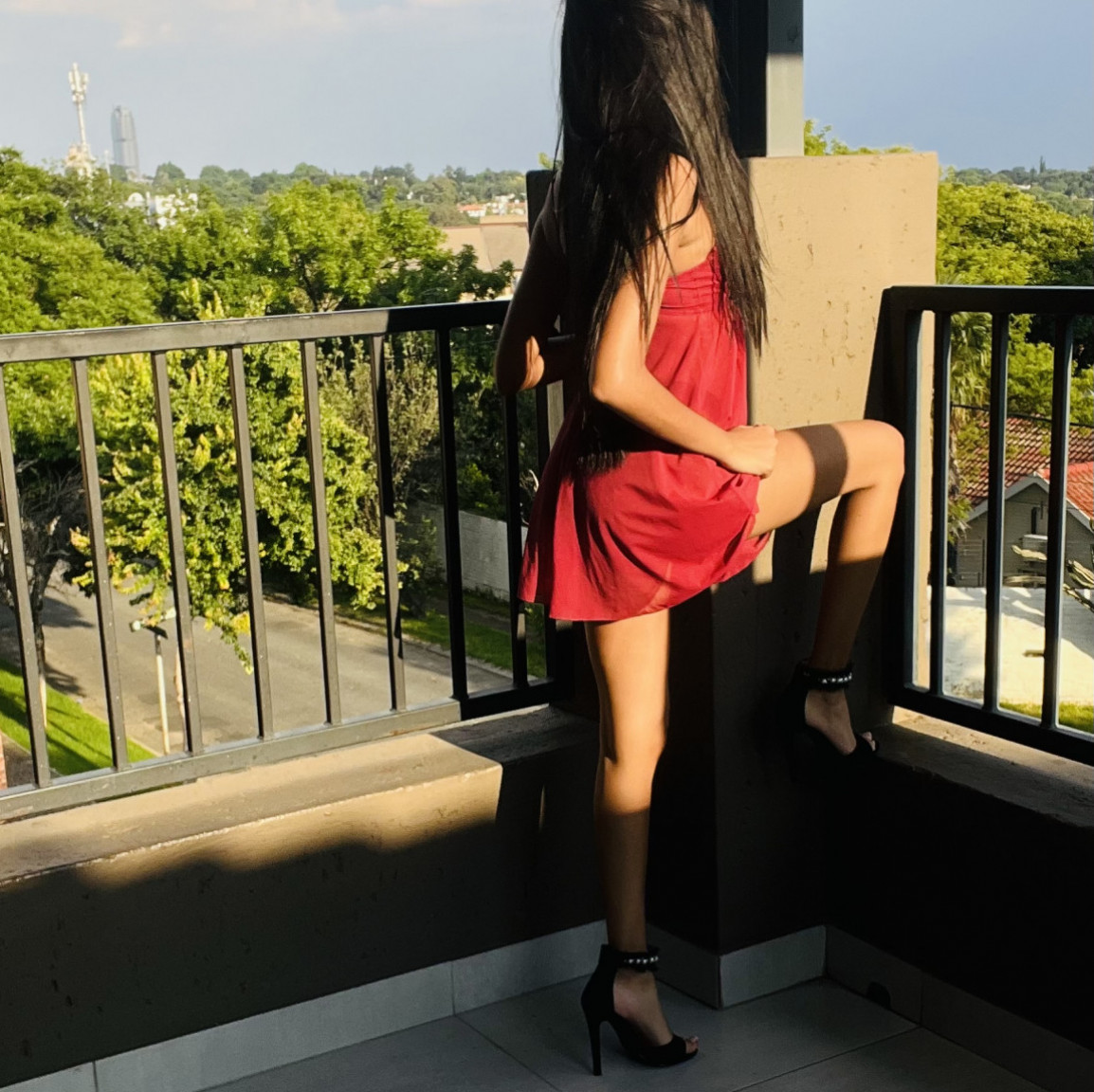 My Cherry Red Tease Dress Worn for You!