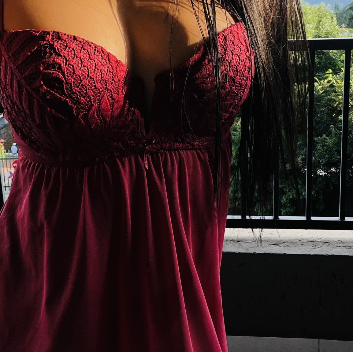 My Cherry Red Tease Dress Worn for You!