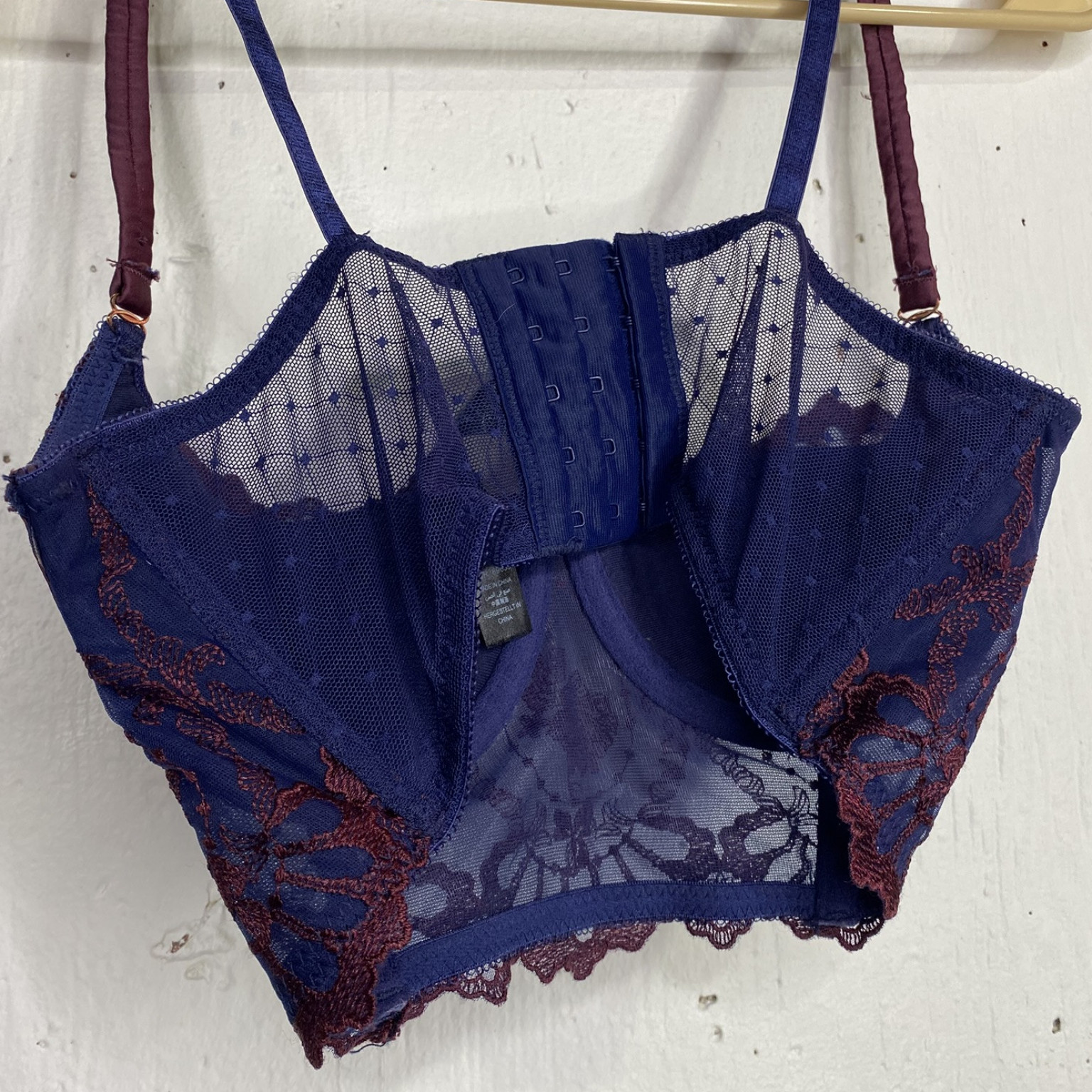 Blue Lacy Bra