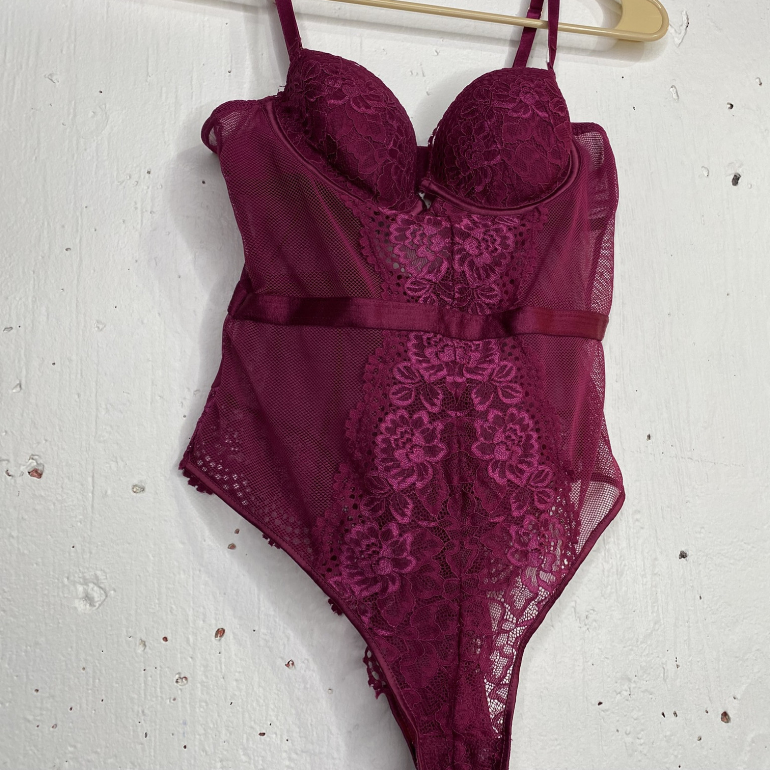 Pink Lacy one piece