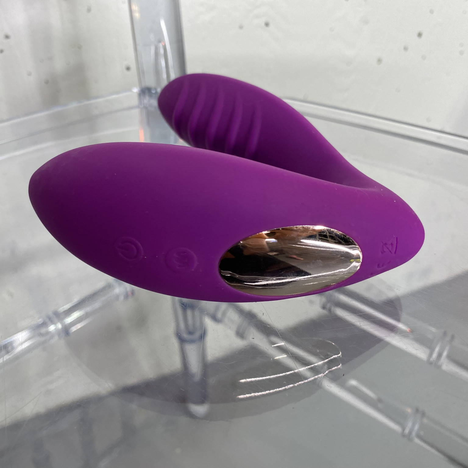 Purple toy with clit sucker