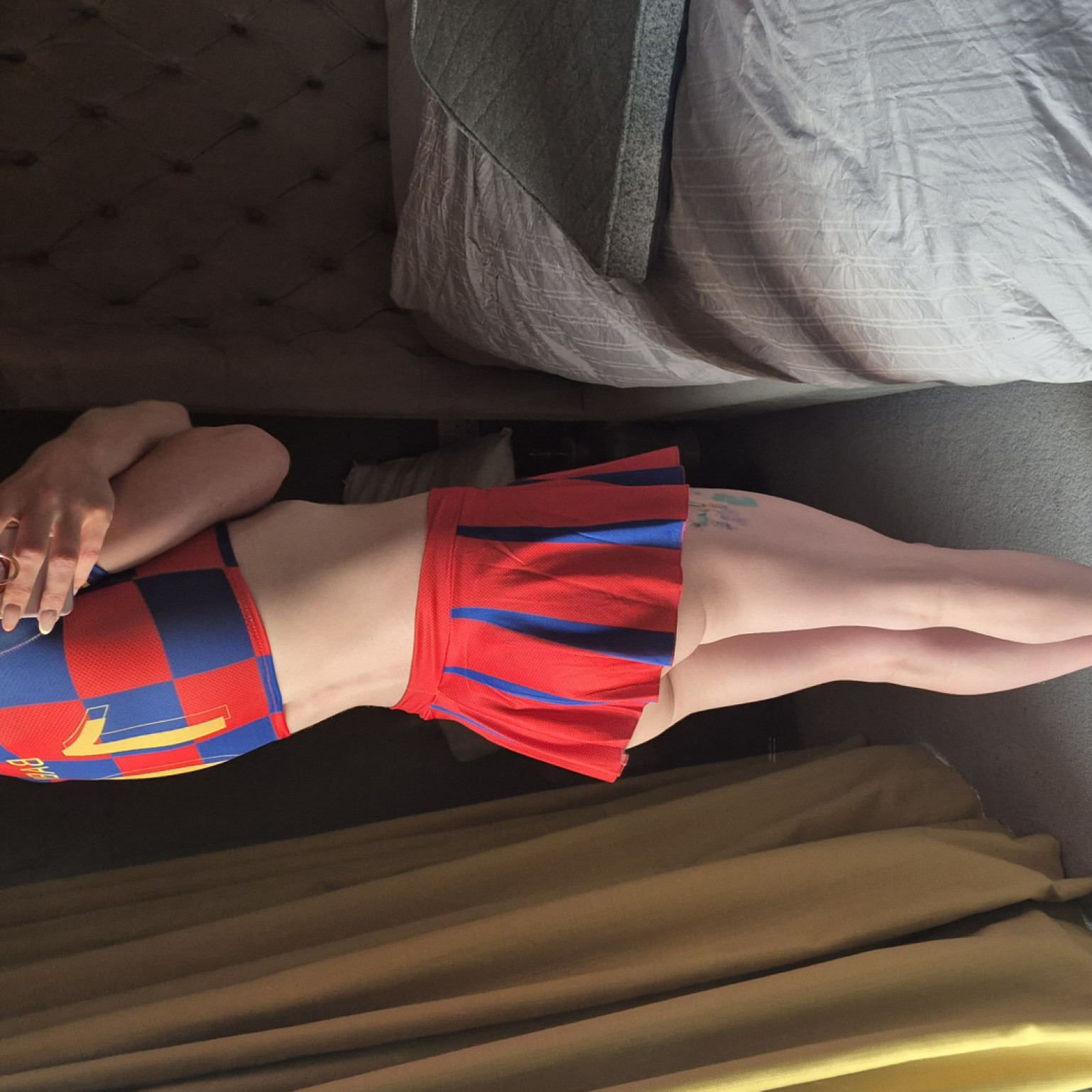 Cheerleader gang bang outfit