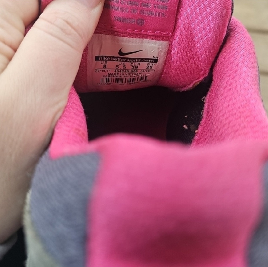 Well loved tennis shoes