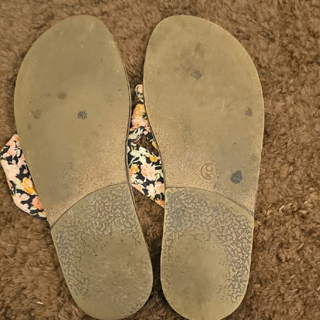 Well loved flip flops
