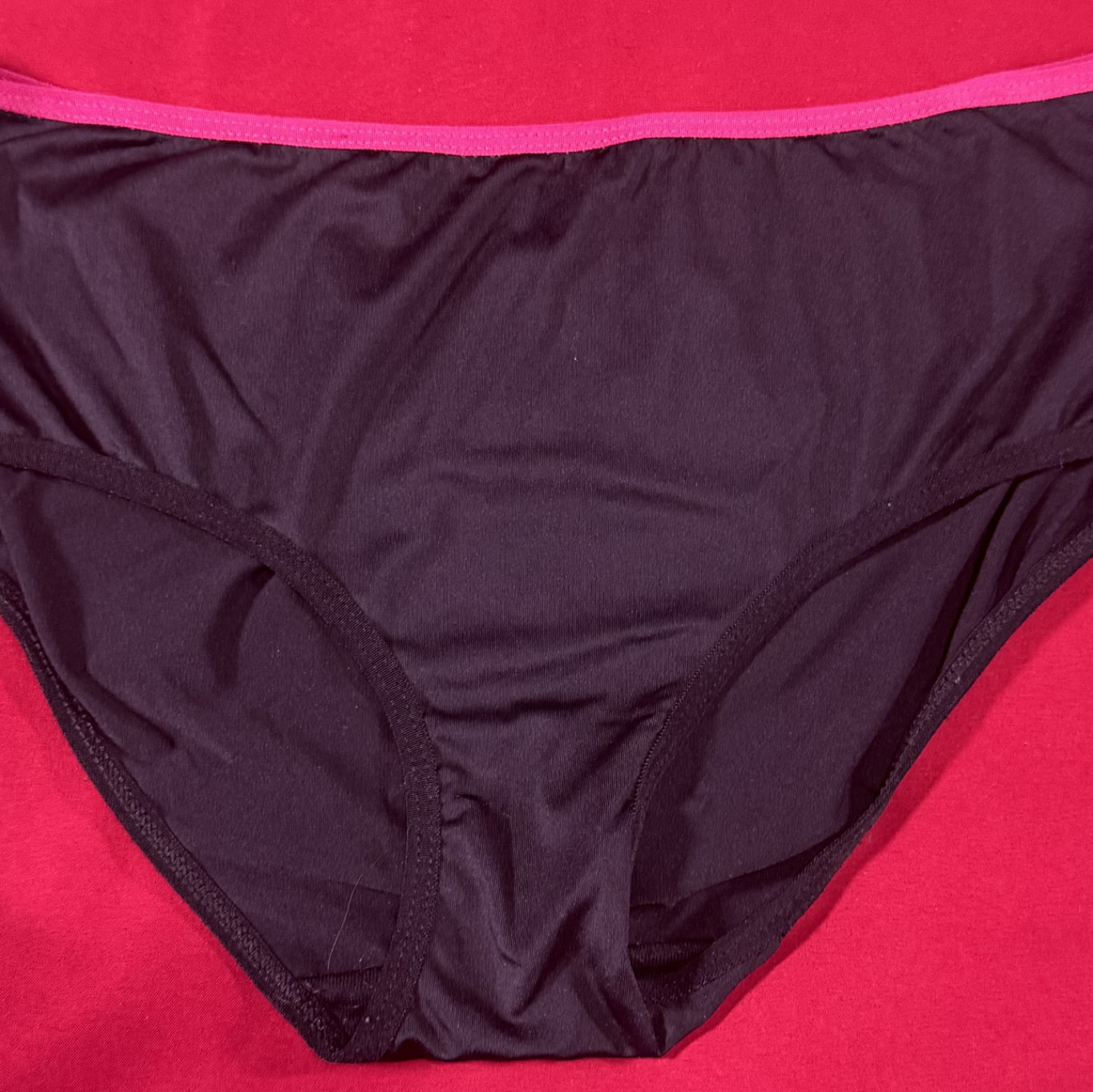 Black and pink panties