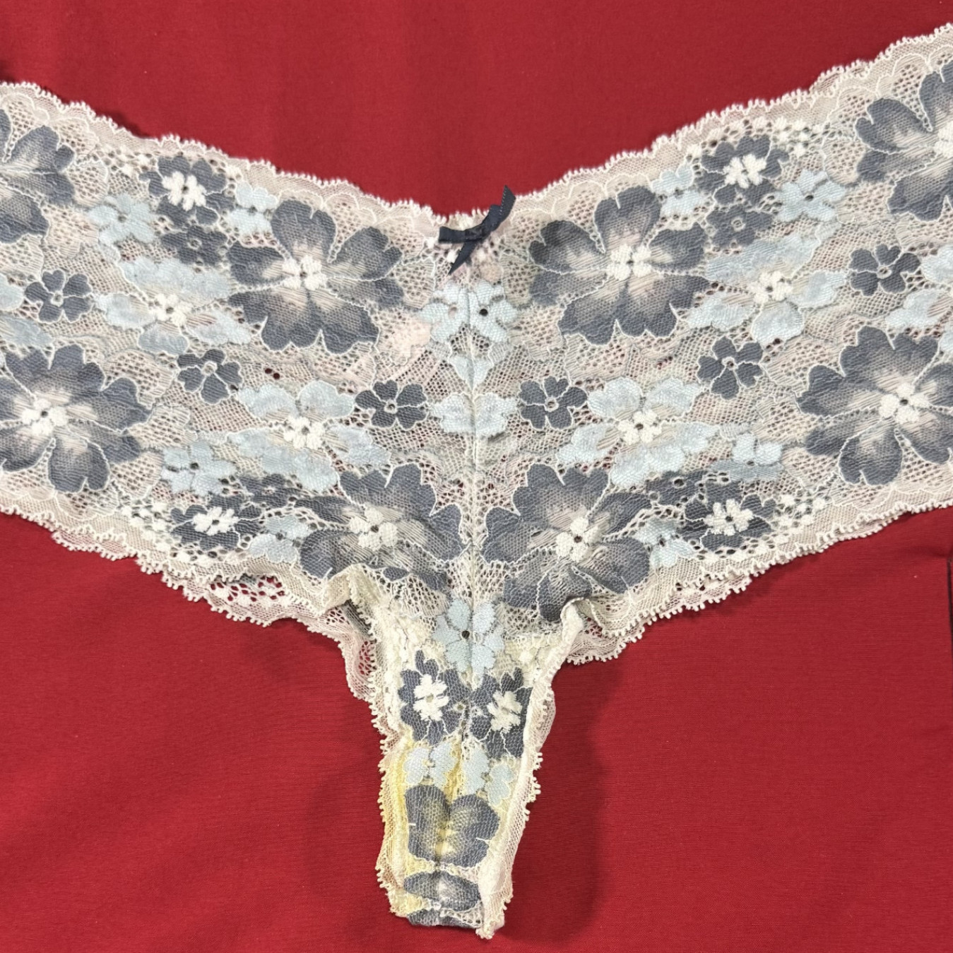 Light blue floral panties