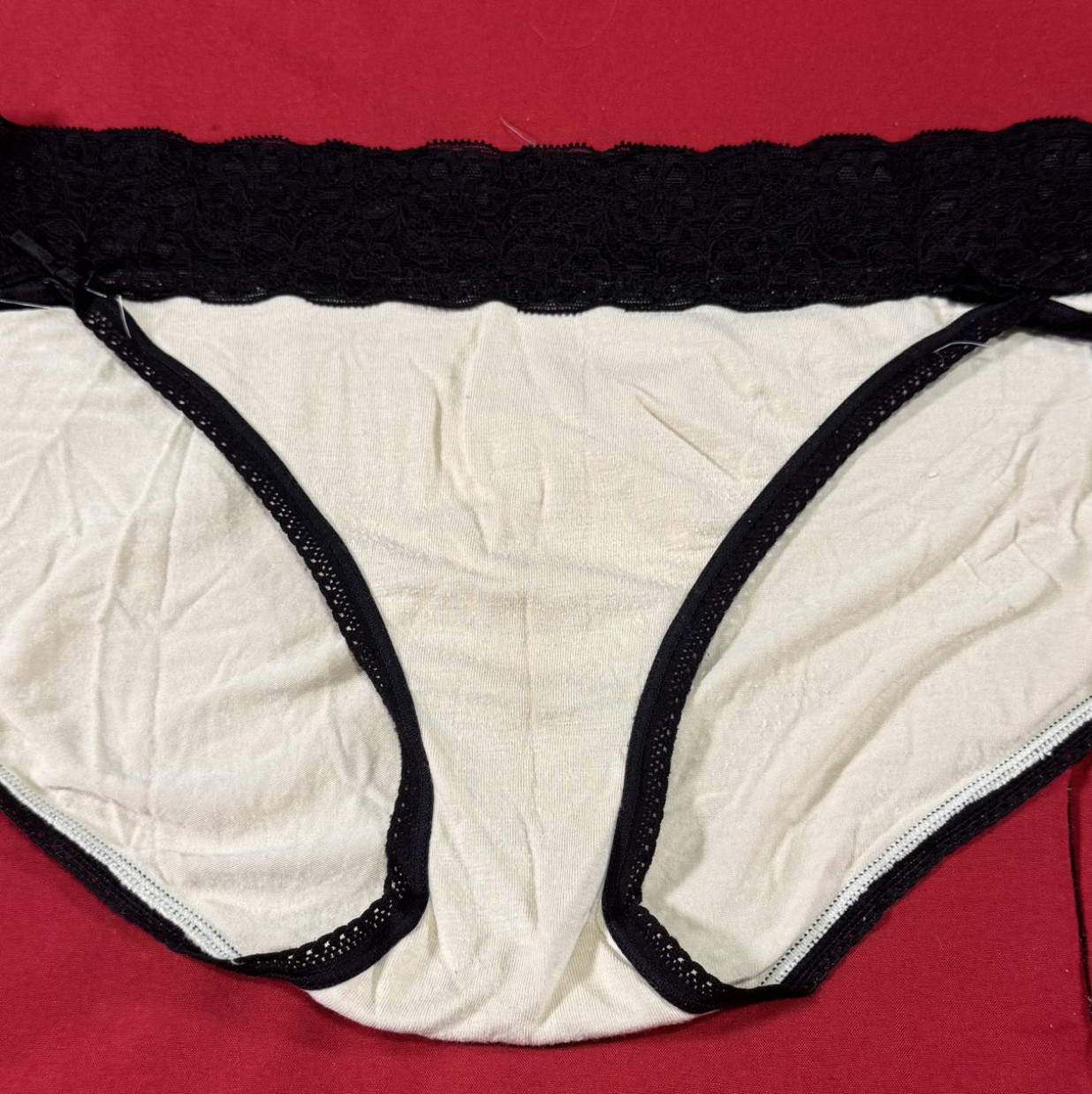 Tan and black panties