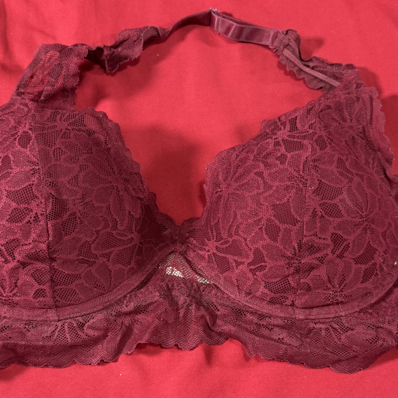 Maroon bralette