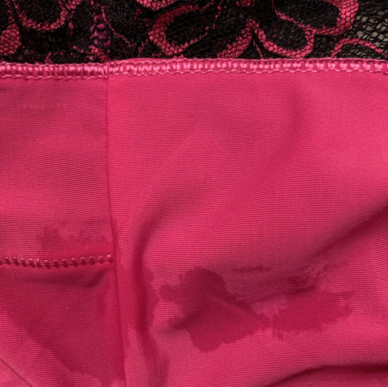Silk Granny panties with cum