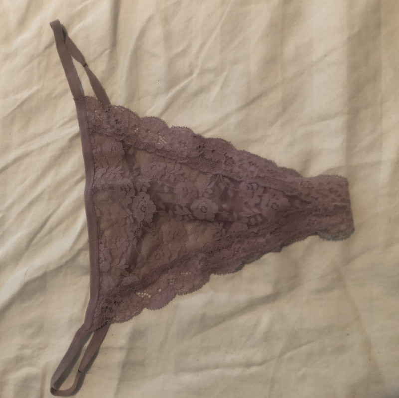 Light Pink Lace V String