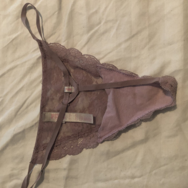 Light Pink Lace V String