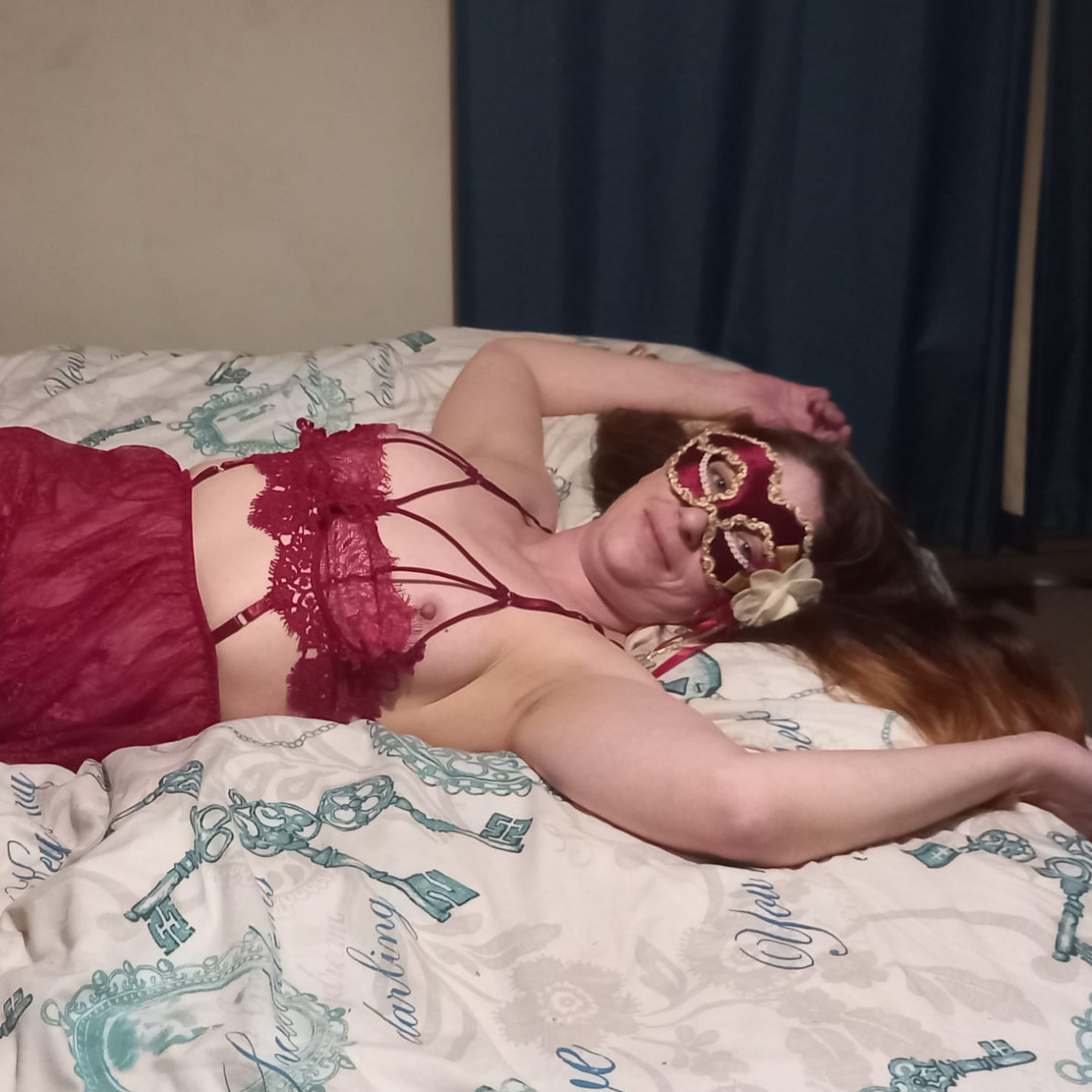 Red lace lingerie set FULL ALBUM