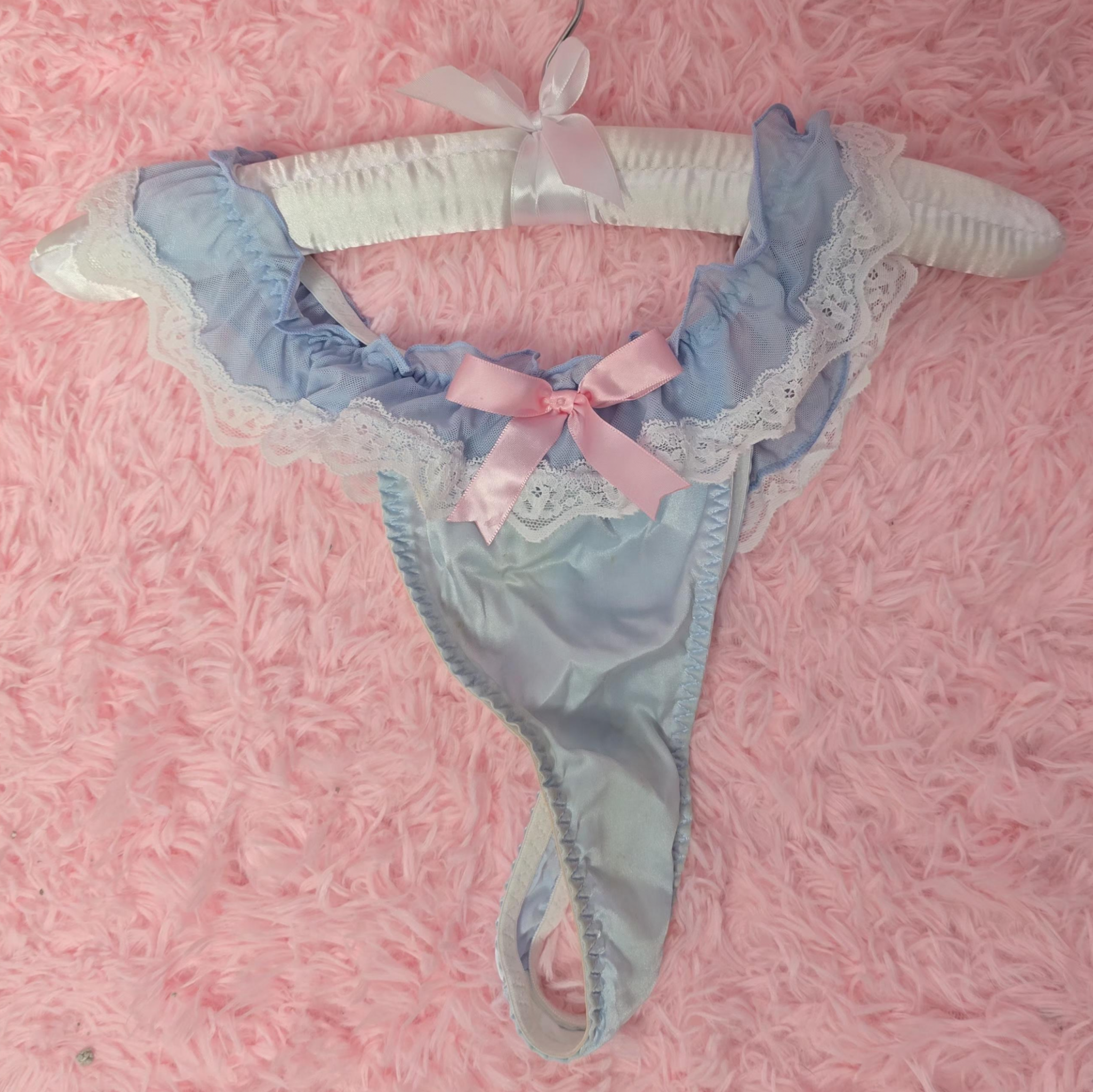 Sissy thong worn during a video