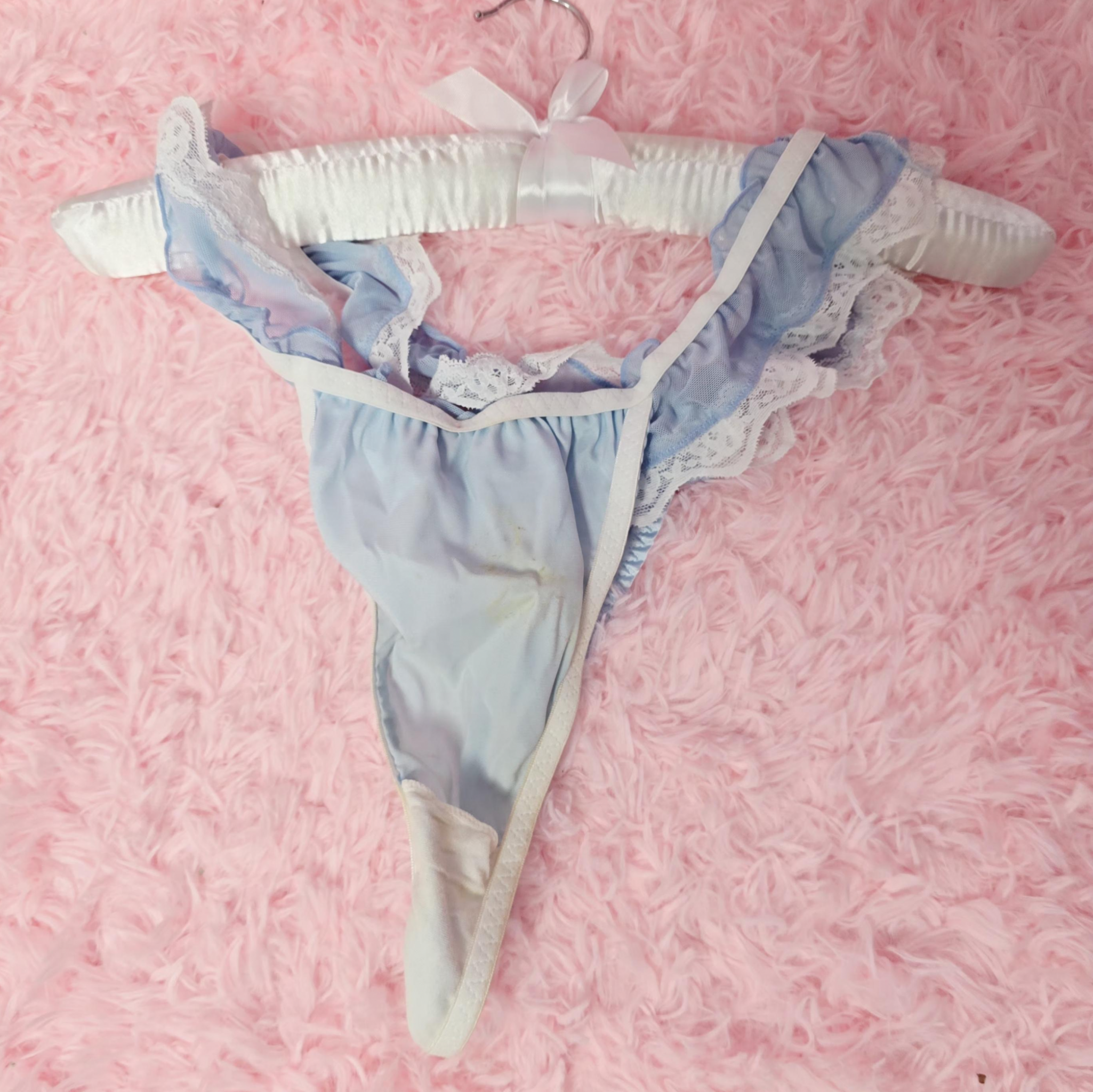 Sissy thong worn during a video