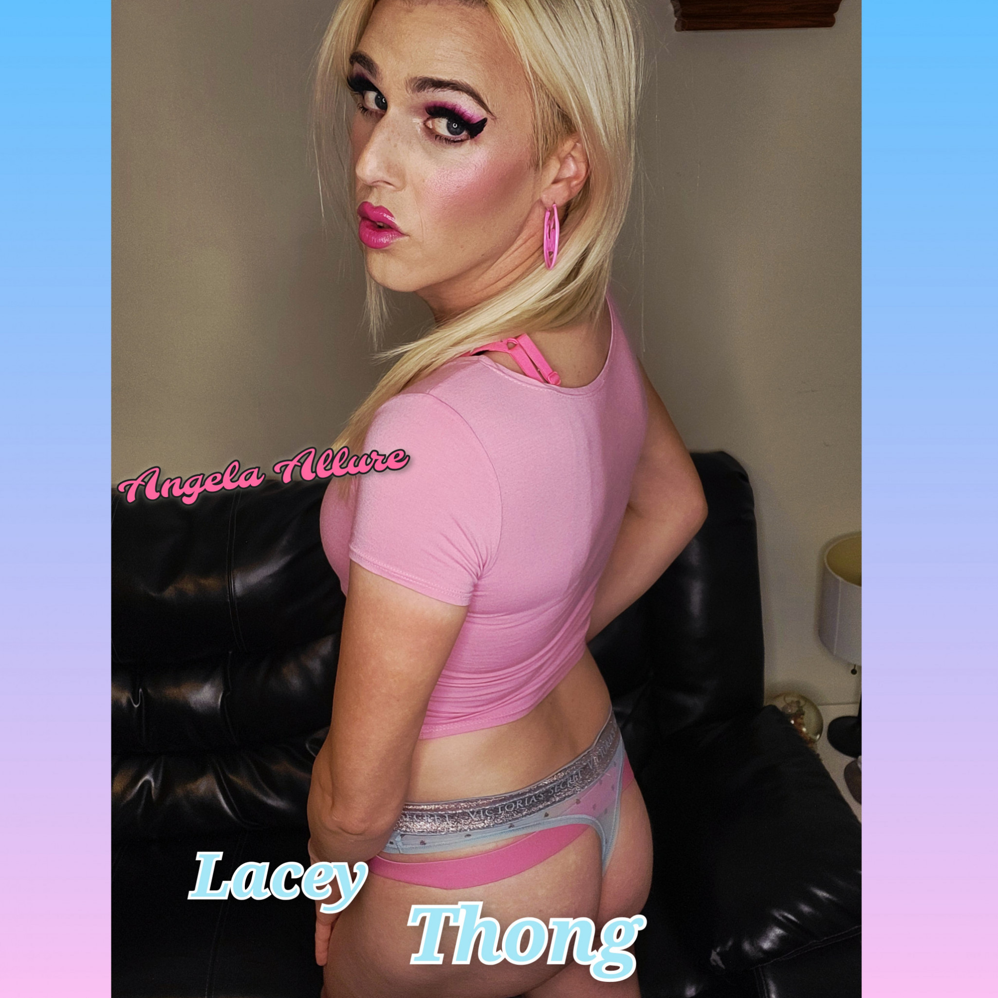 Worn Blue Thong