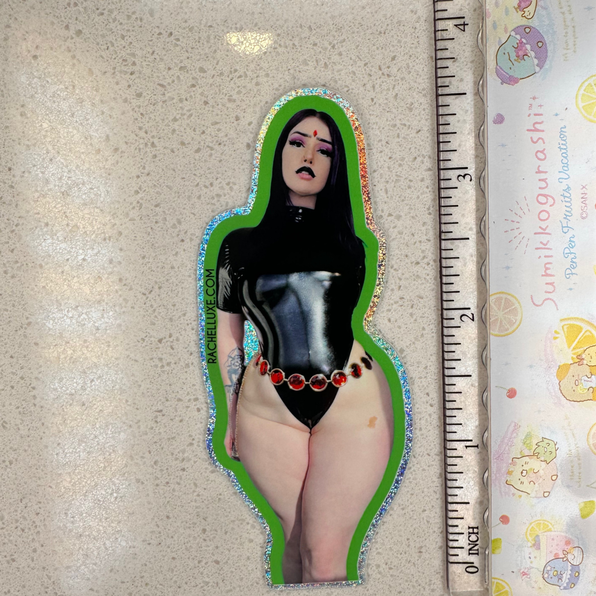 Rachel Luxe Raven Cosplay Pixi Glitter Sticker