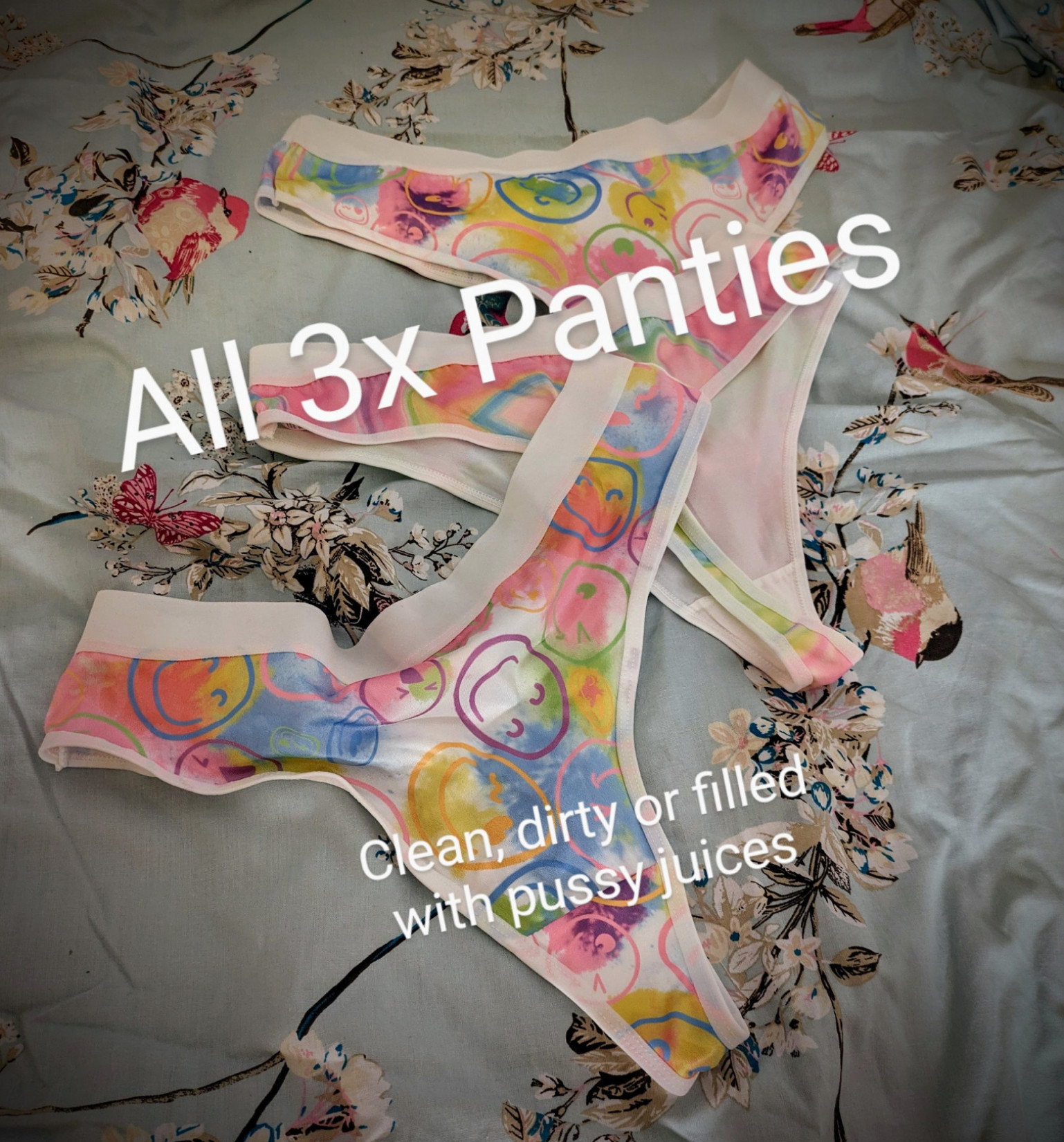 3x trio dirty or clean panties