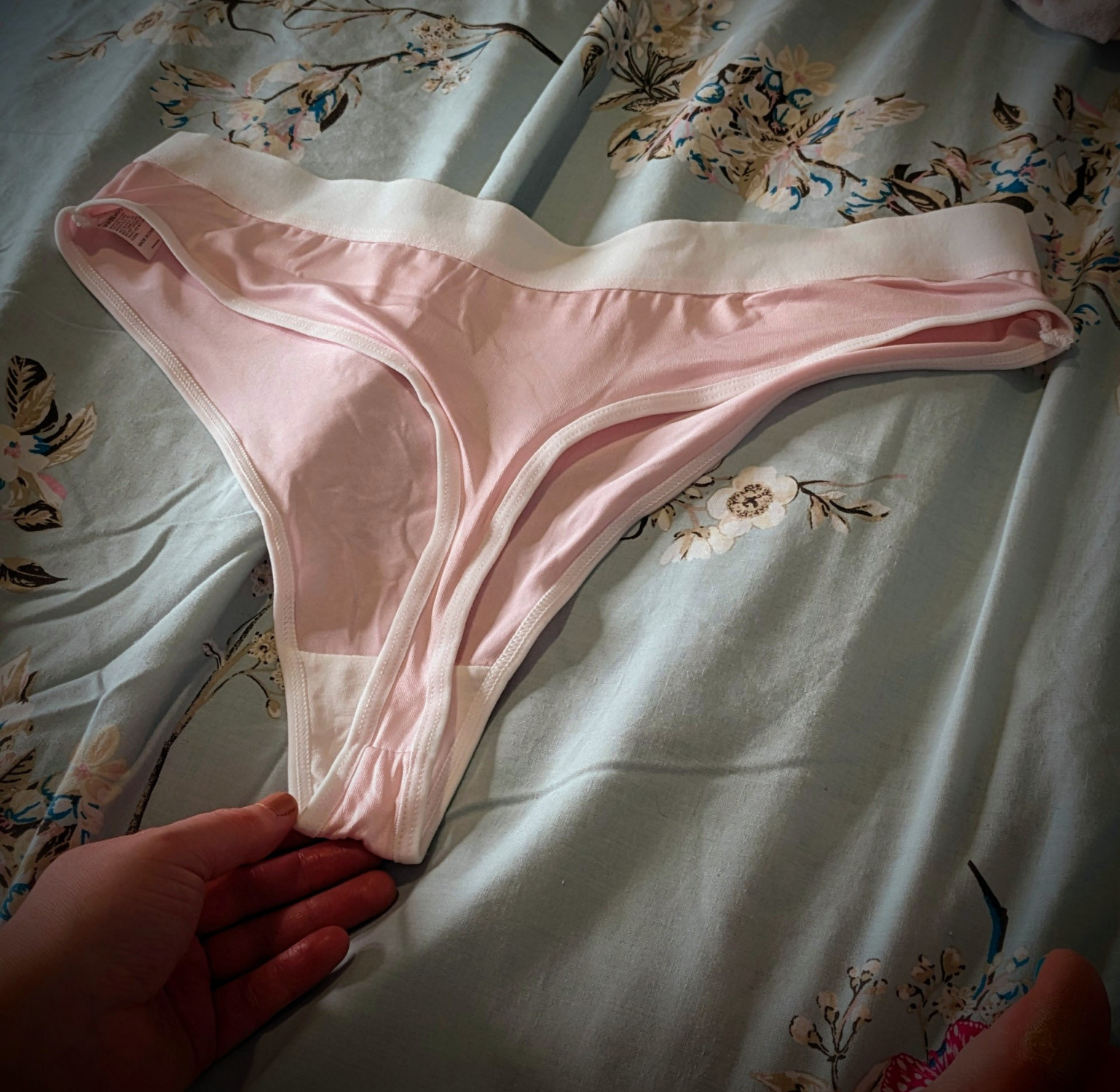 Sexy pastel thong dirty or clean