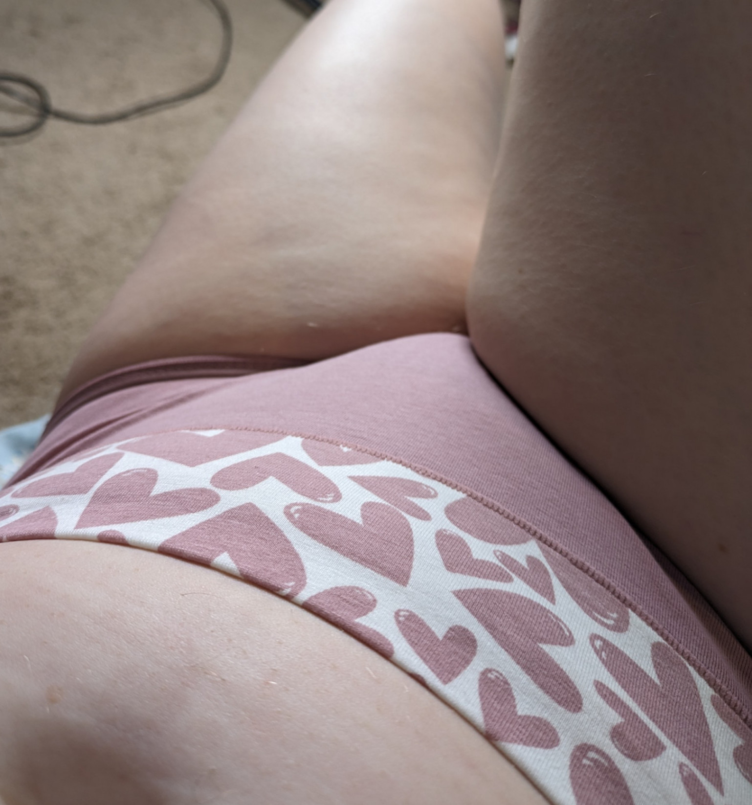 Fullback used panties funky print