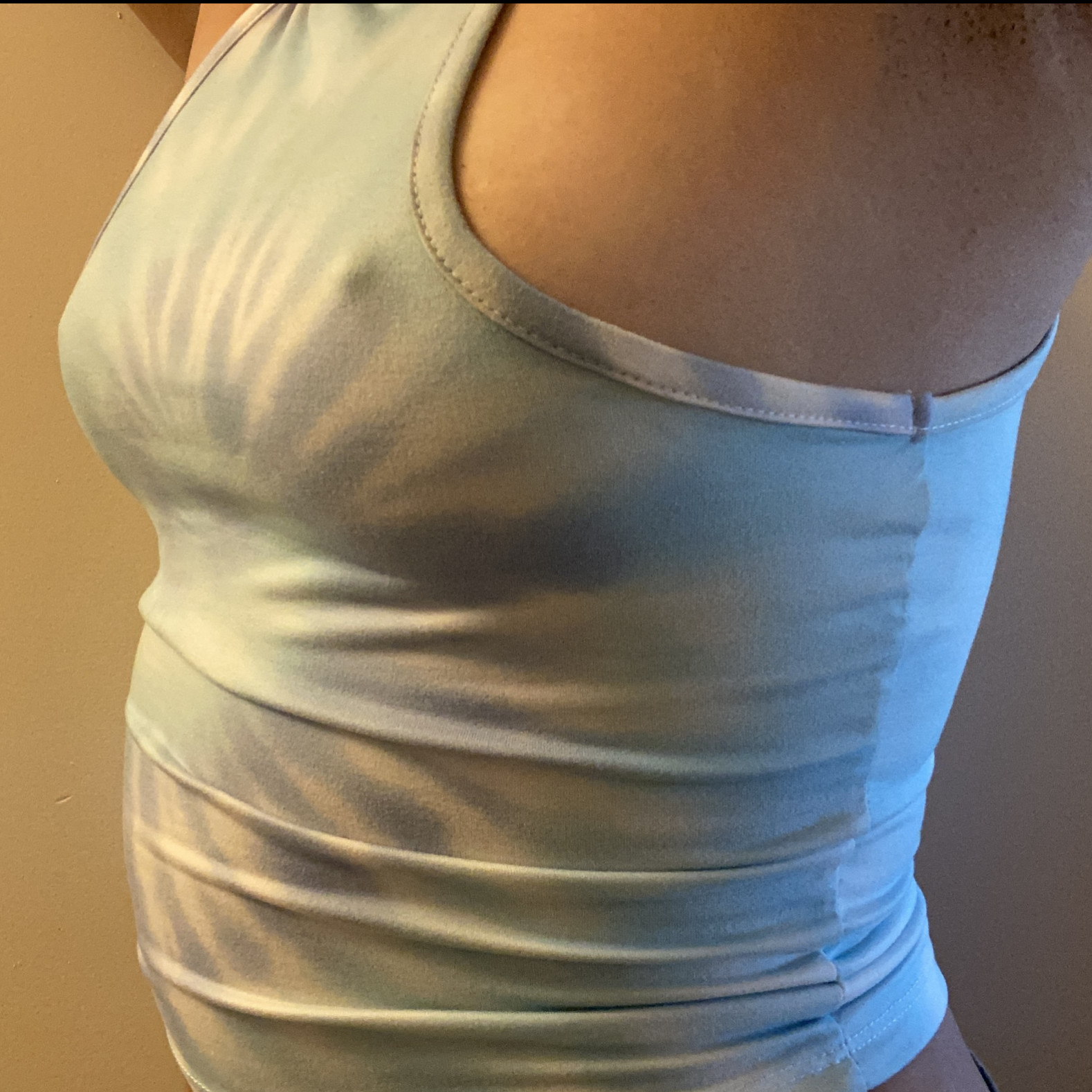 Sweaty and Worn Workout Crop top