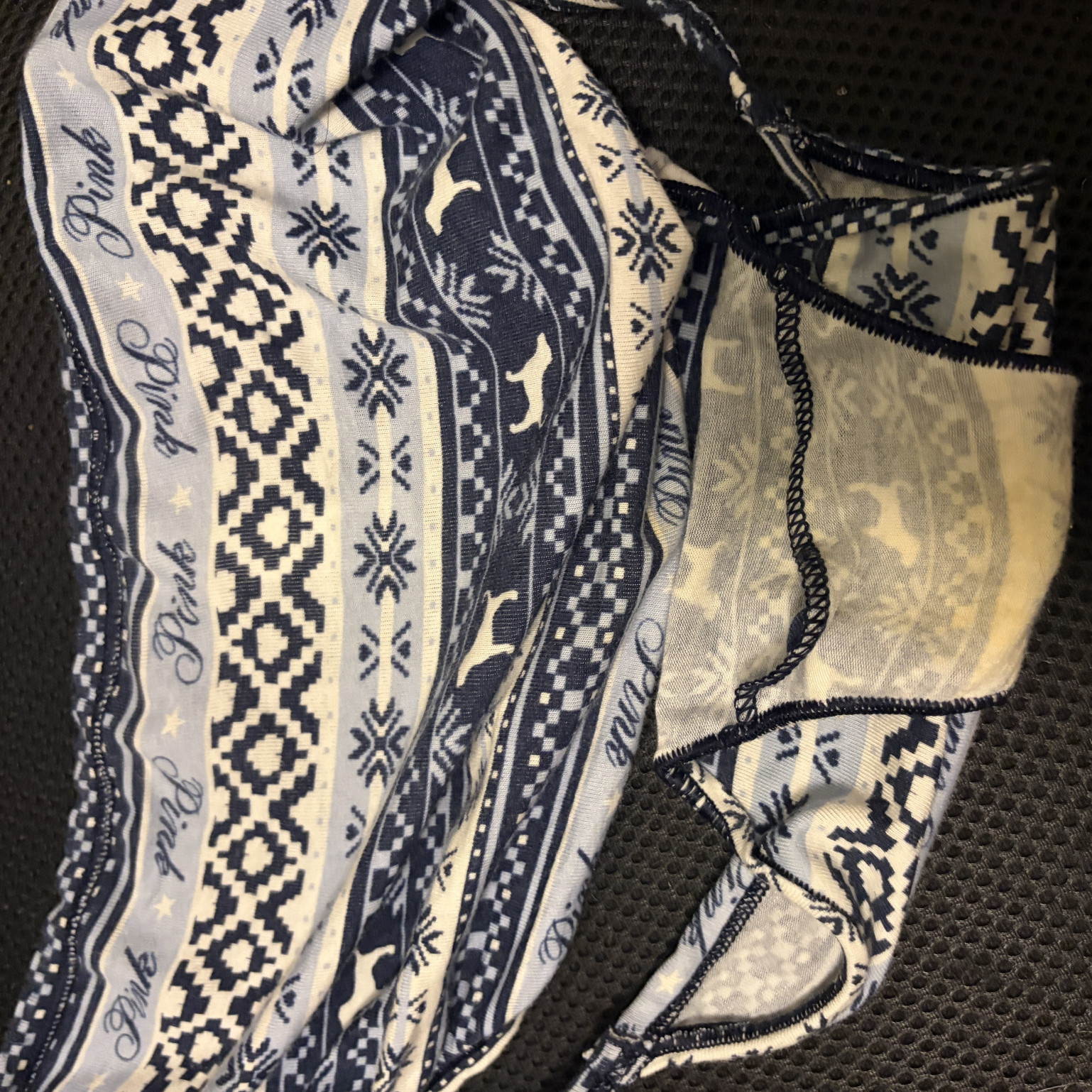 Blue Holiday Victorias Secret Pink Panties