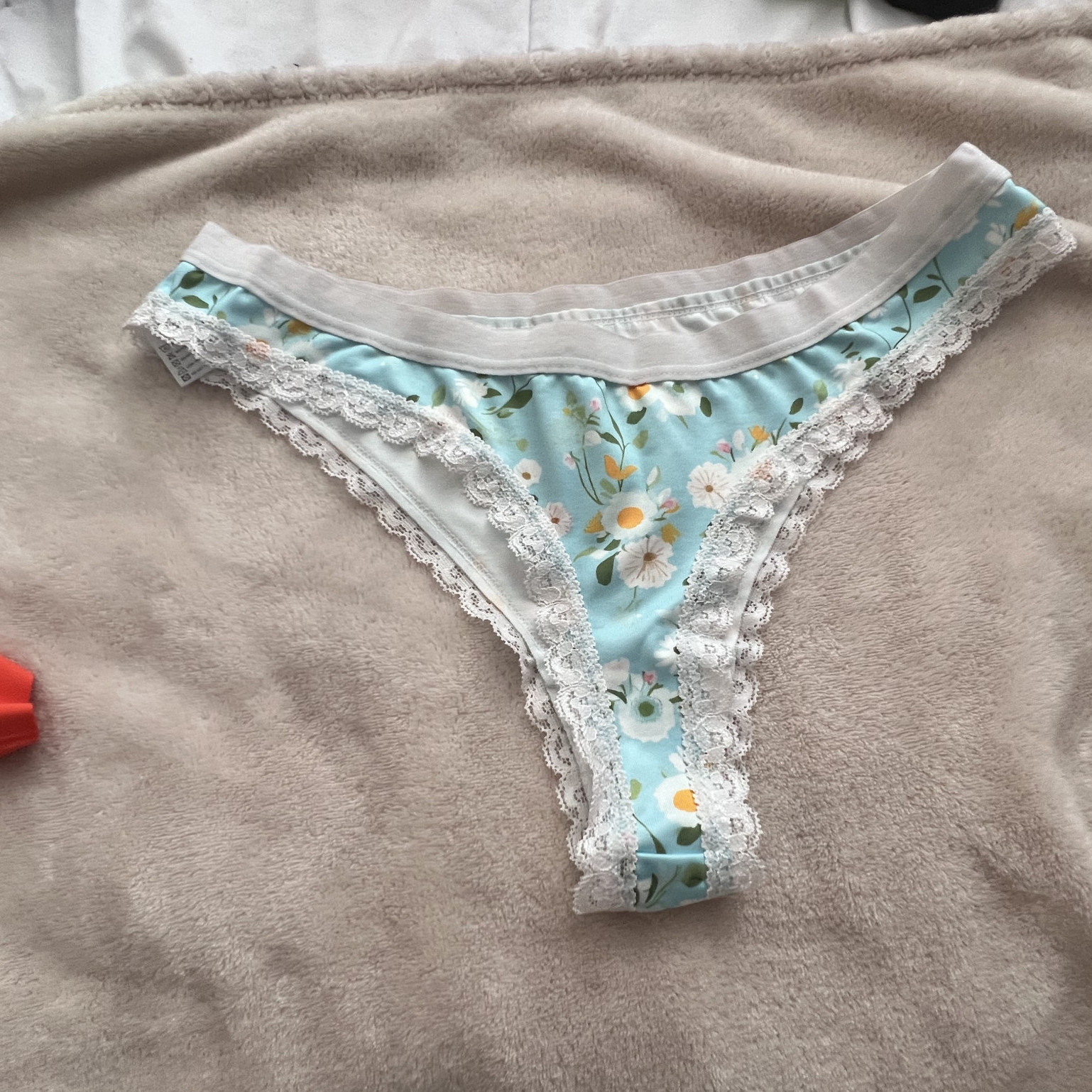 Blue Sunflower Thong