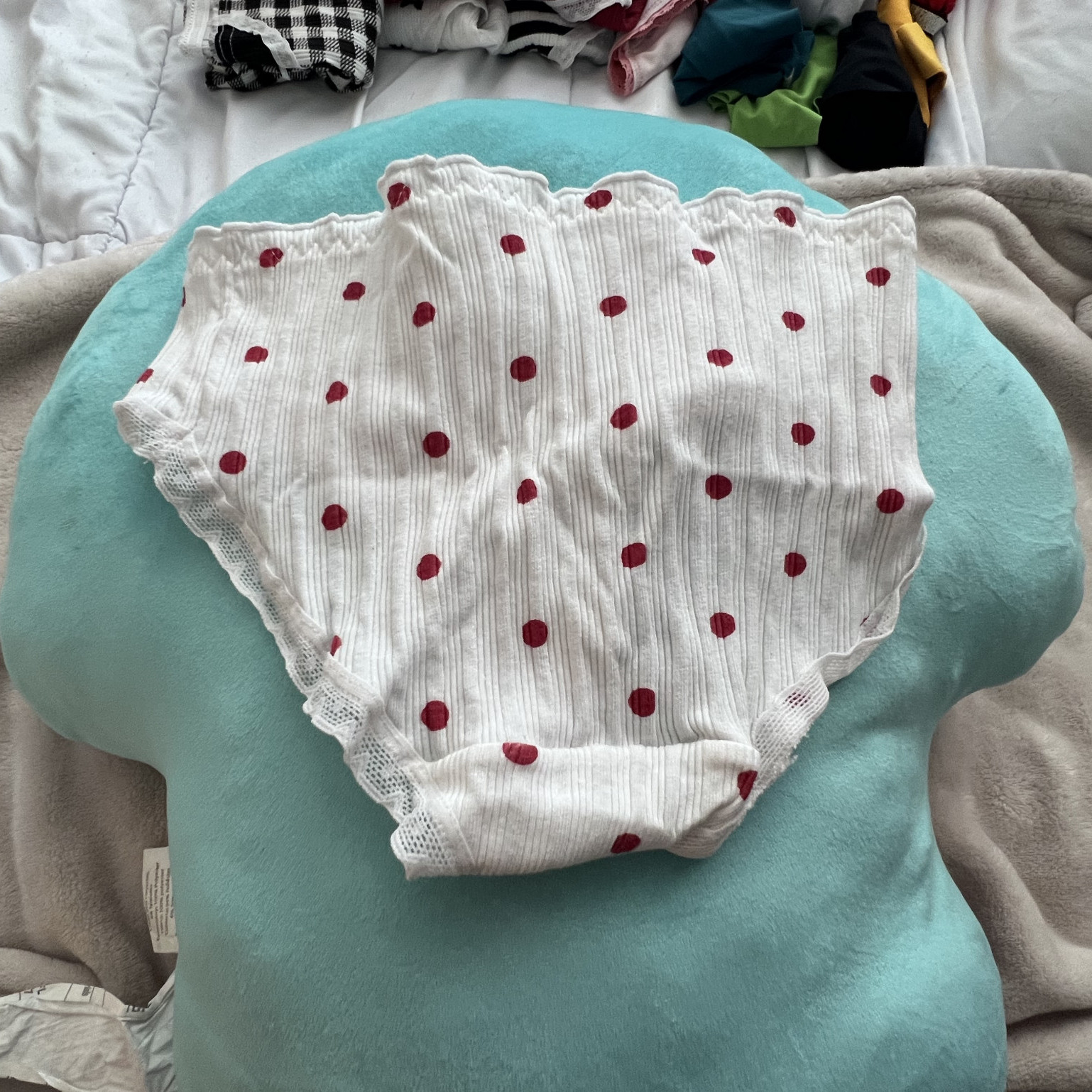Polka dot underwear