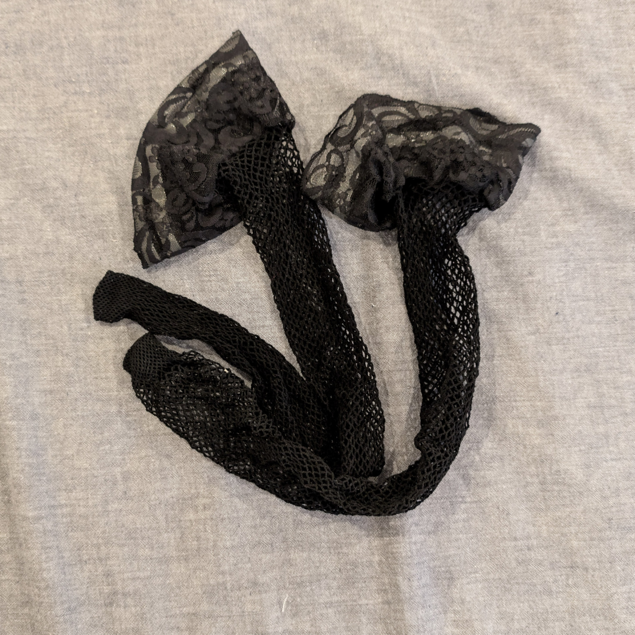Worn net socks never washed