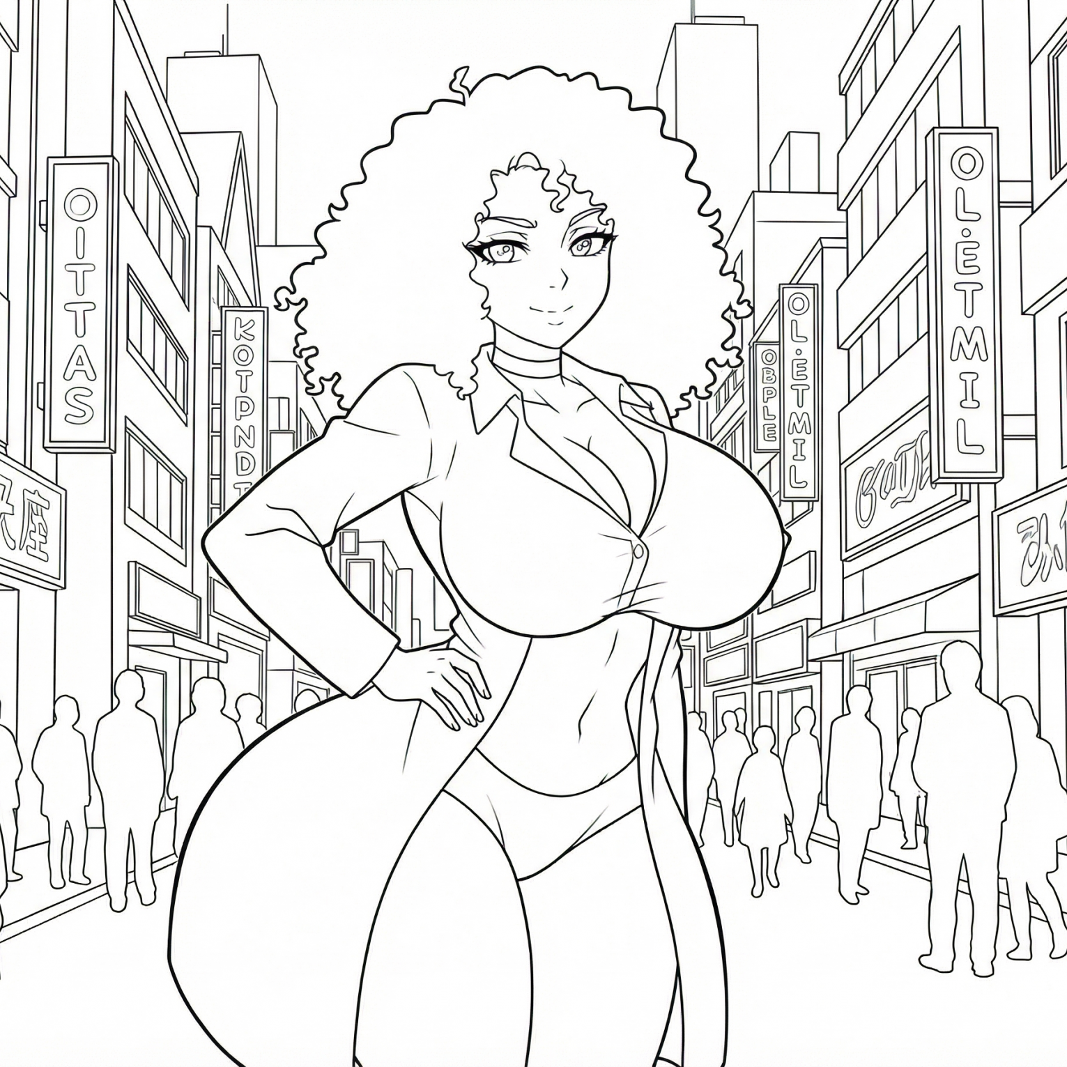 Andrea will draw anything for you