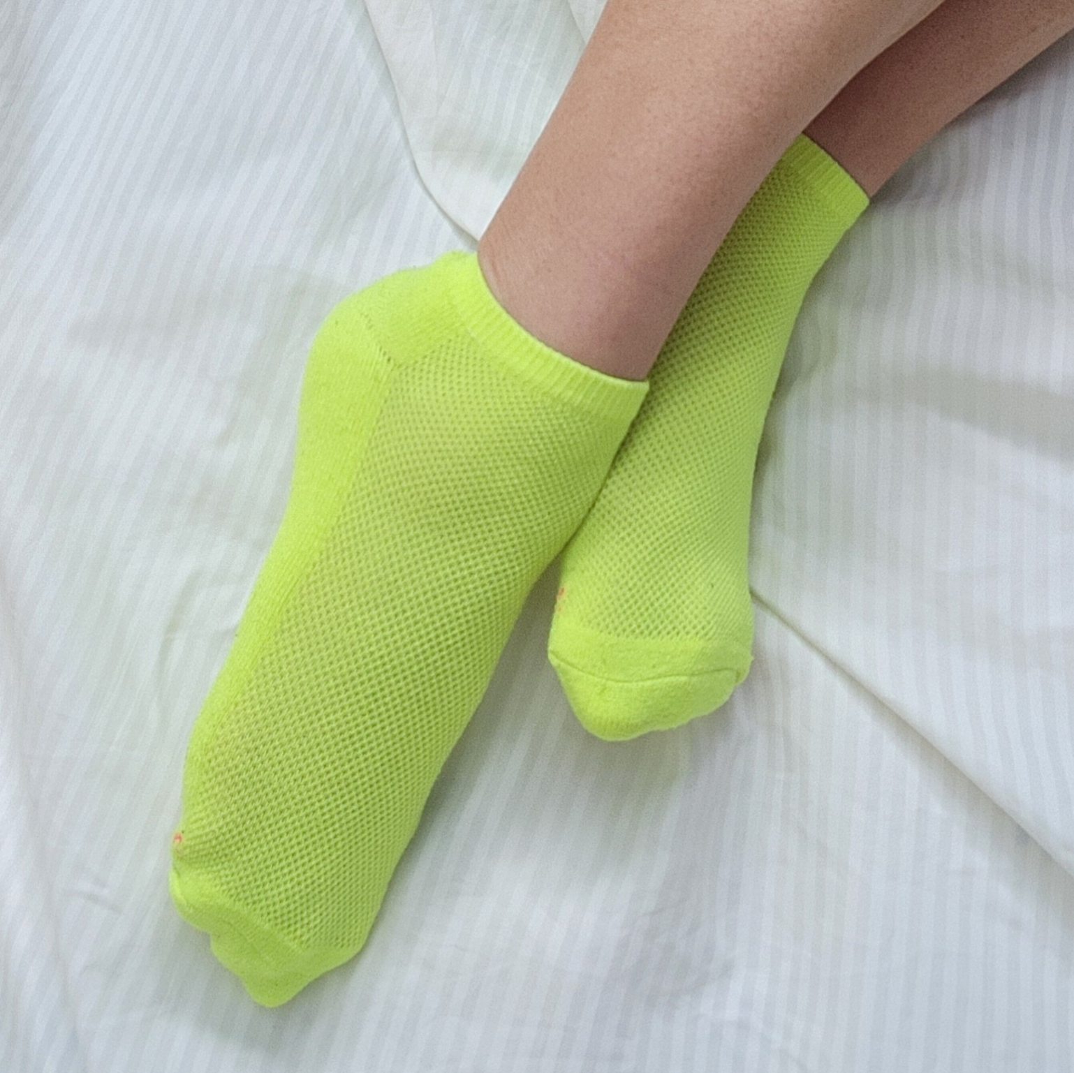 Well Worn Neon Yellow Ankle Socks
