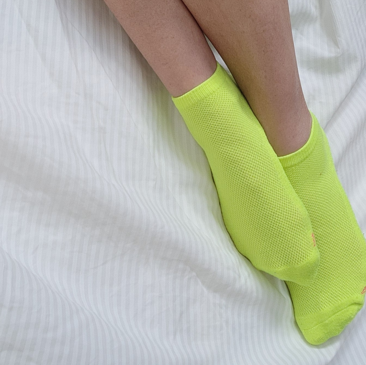 Well Worn Neon Yellow Ankle Socks