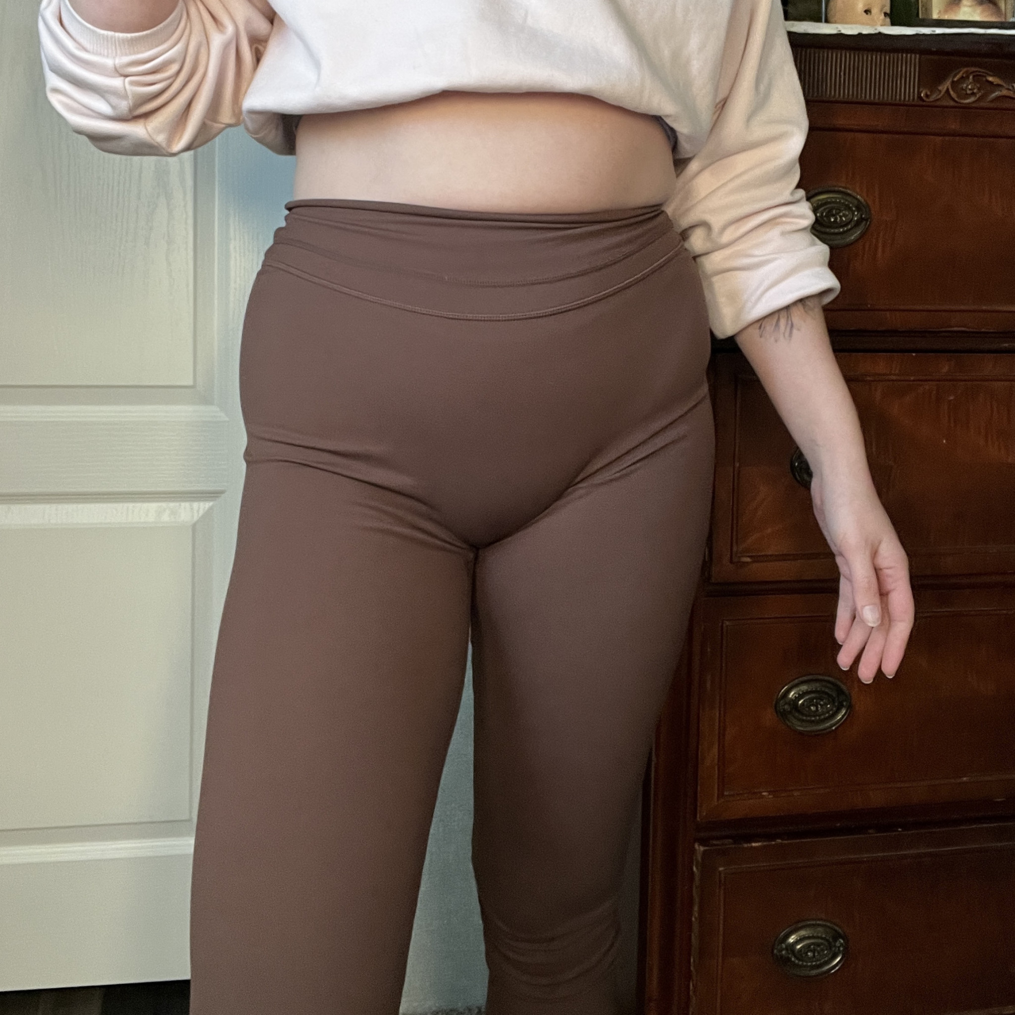 Brown leggings