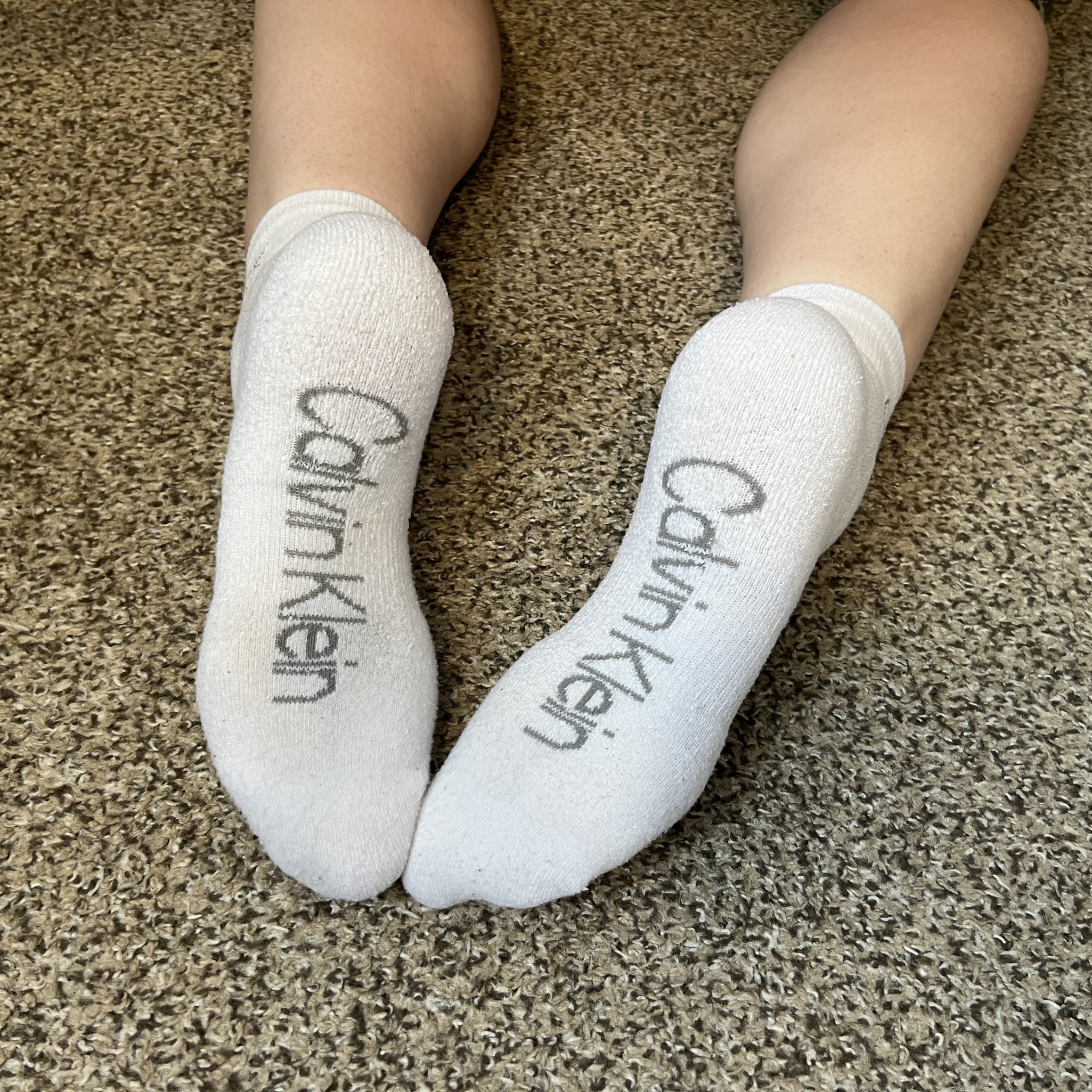 Calvin Klein white ankle socks