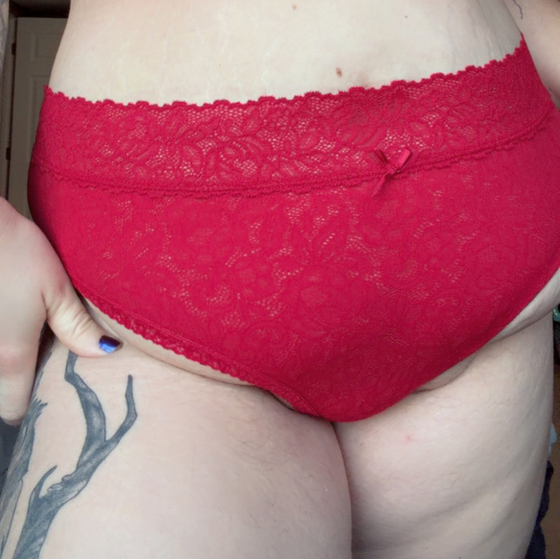 Red panties