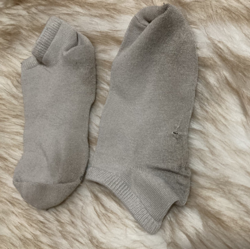 Hole filled worn Socks